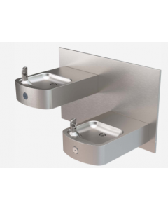 Murdock® A152-FG-W32 14-Gauge Stainless Steel Box Barrier-Free, Wall-Mounted Bi-Level Drinking Fountain (32'' Width std)