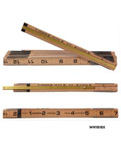 6' Wood Ruler with Brass Extender (Case of 10)