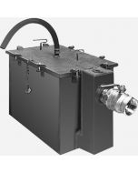 Smith 8007GTX Steel Grease Interceptors with Semi-Automatic Draw-Off for Recessed Installation - 7 GPM Flow Rate - 2” Inlet and Outlet Size