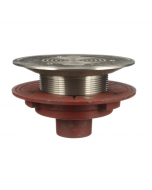 MIFAB C1100-RFC Floor Cleanout with Round Top and Clamping Flange