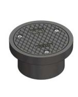 Josam CO-600 Lite Line - Cast Iron Cleanout with Secured Round Cast Iron Rim & Cover